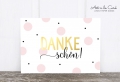 Postkarte: Danke Kreise, rosa M