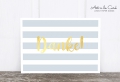 Postkarte: Danke, blau gestreift M