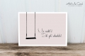 Postkarte: Ich geh schaukeln