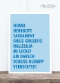 Postkarte: Himmi Herrgott HF