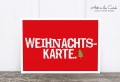 Postkarte: Weihnachtskarte, rot