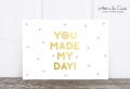 Postkarte: You made my day M