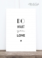 Postkarte: Do what you love