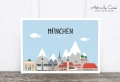 Postkarte: Panorama München