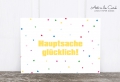 Postkarte: Hauptsache glücklich