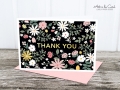 Klappkarte: Thank you, flowers M