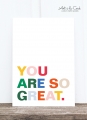 Postkarte: You are so great HF